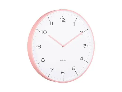 Karlsson Wandklok Circus Rings - Flamingo Roze - Ø40cm Fabrieksprijs