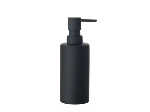 Zone Denmark Zeepdispenser Solo - Soft Touch - Zwart - 6x6x17cm-300ml Express Levering