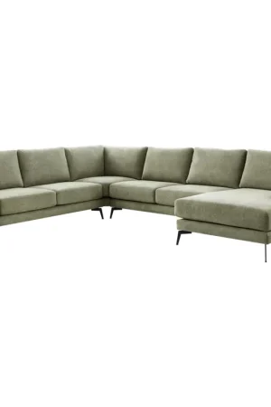 Gratis Verzending Hoekbank links Flandria groen basic comfort