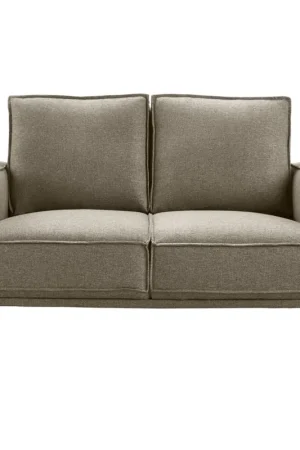 Flitsaanbieding 2 zitsbank Alburg grijs basic comfort