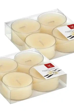 Topkwaliteit Trend Candles Maxi geurtheelichtjes/waxinelichtjes - 8x - vanille - geurkaarsen