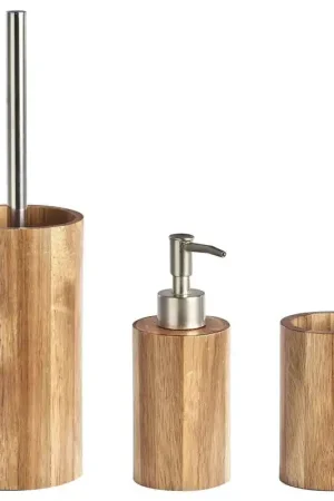 Beperkt Aanbod Badkamer accessoires set 3-delig - acacia hout - luxe kwaliteit - Badkameraccessoireset