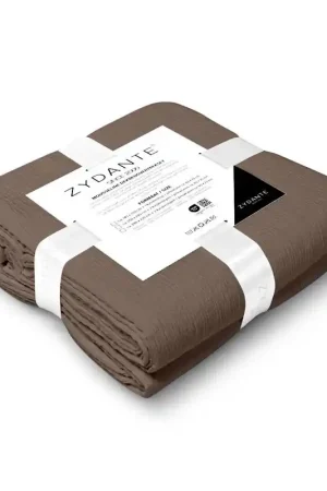 Zydante® Dekbedovertrekset Mousseline Micro 240x220 - Chocolate - met 2 Kussenslopen Topkwaliteit