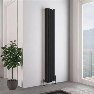 Aanbieding Eastbrook Tunstall dubbele radiator 30x180cm 952W zwart mat