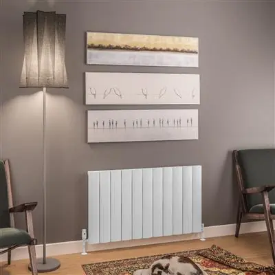 Aanbieding Eastbrook Tordino radiator 105x60cm aluminium 1129W wit mat
