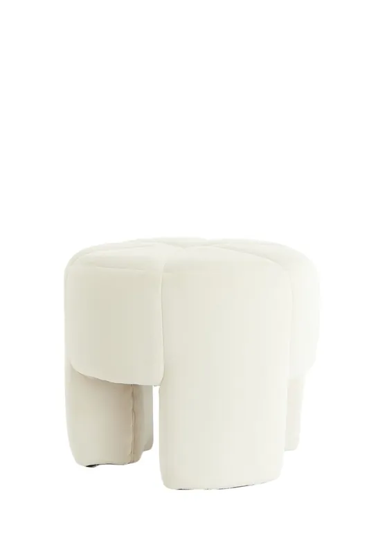 Bestseller Light & Living - Poef BATOEMI - Ø51x45cm - Wit