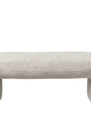 Budget Halbankje Stof Taupe - 110x45x40cm - Raven