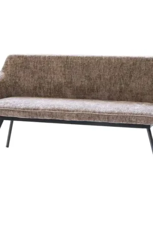 Eetkamerbank Rechthoek - Taupe Stof - 160x60x88cm - Taylor Favoriet