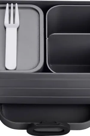 Flitsaanbieding Lunchbox Bento midi - Nordic black