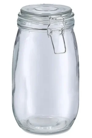 Zeller Weckpot/inmaakpot Alfie - 1.4L - glas - beugelsluiting - D11 x H22 cm - Weckpotten Actieprijs