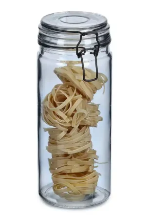 Zeller Weckpotten/inmaakpotten - 1L - glas - met beugelsluiting - D10 x H20 cm - Weckpotten Origineel